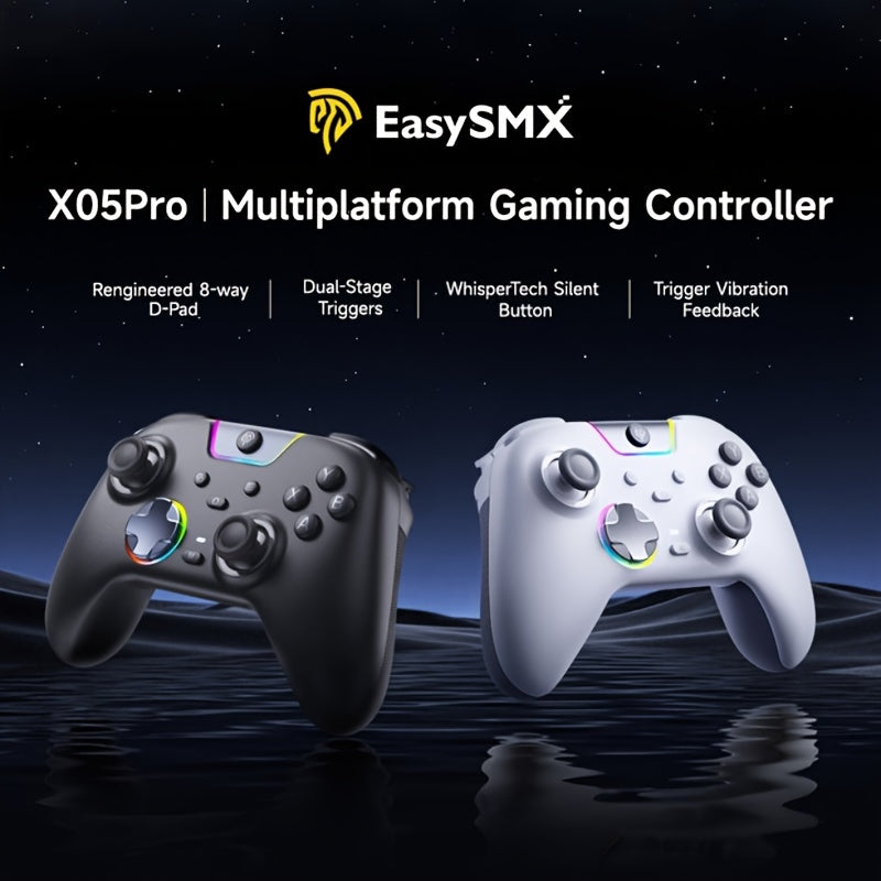 Easysmx X05Pro Wireless RGB PC Controller Video Game Gamepad