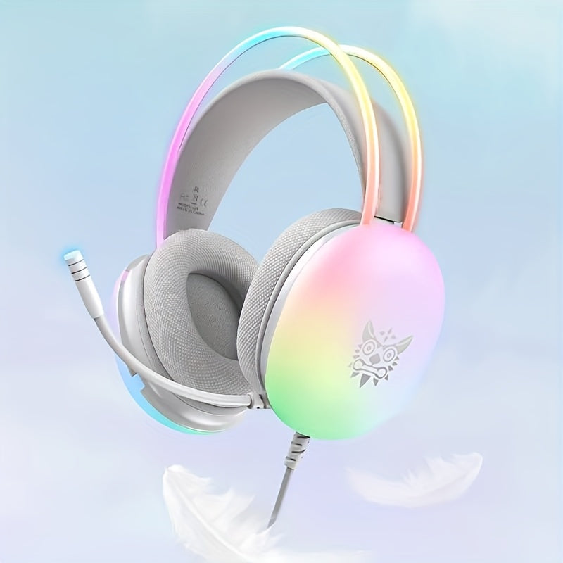 ONIKUMA Wired RGB Gaming Headset with Noise Cancellation