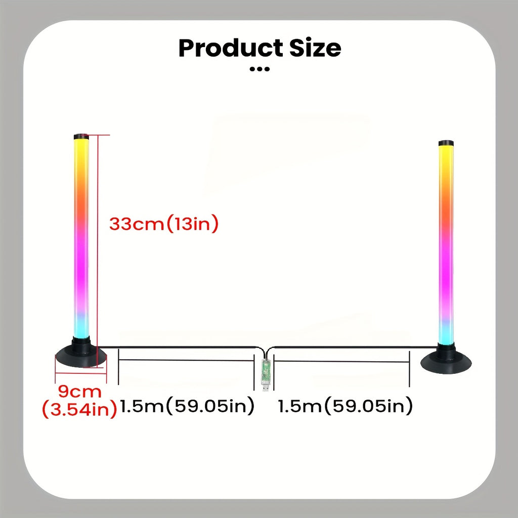 GVTCO Desktop Sound-Activated LED Strip Light