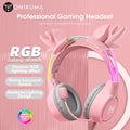 ONIKUMA Wireless Gaming Headset With Antler RGB Headphones