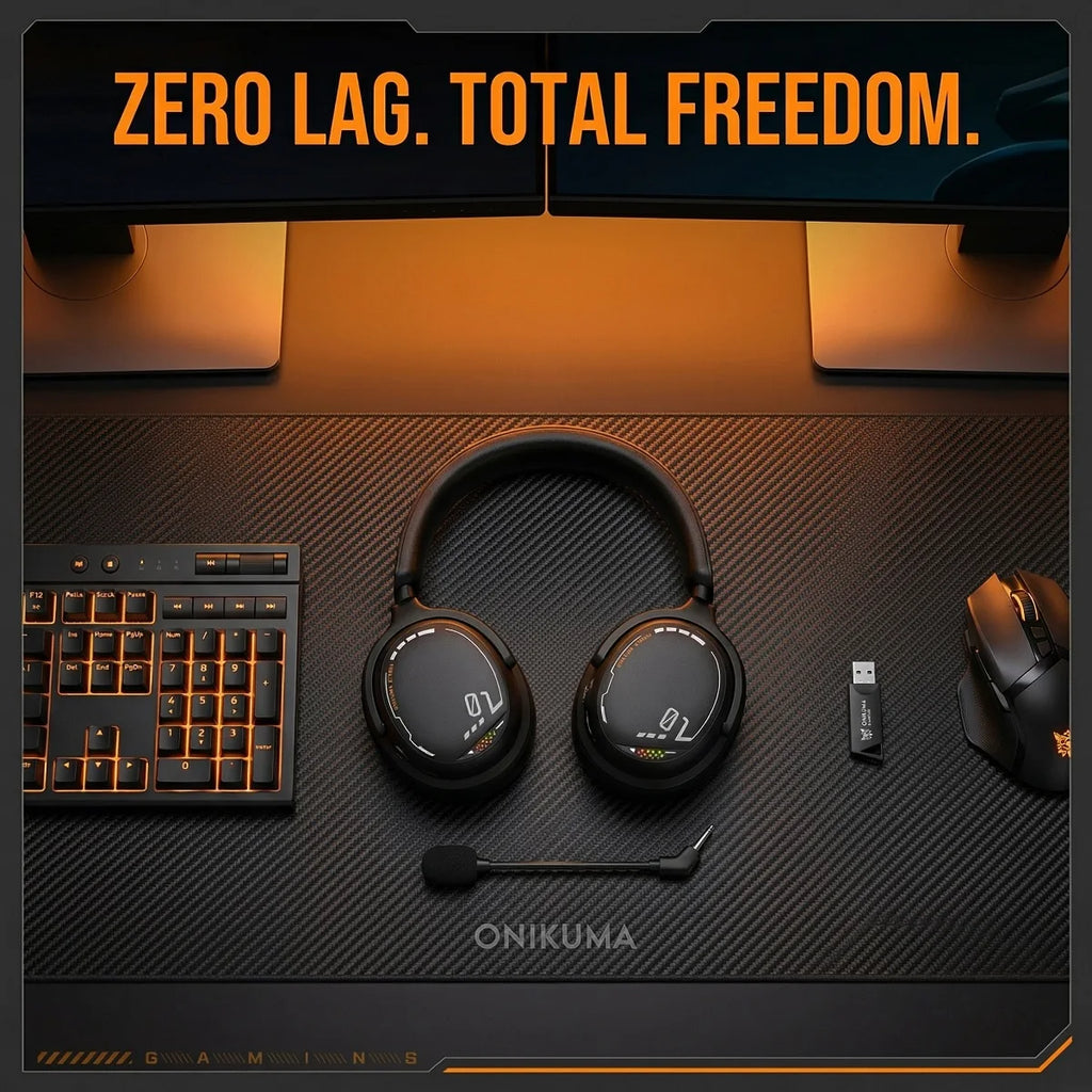 ONIKUMA GT886 Wireless Gaming Headset with Mic