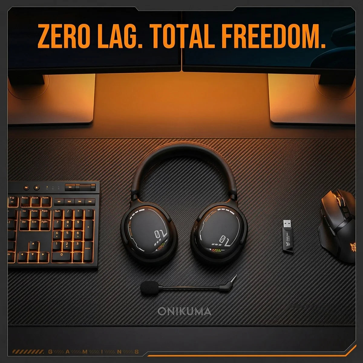 ONIKUMA GT886 Wireless Gaming Headset with Mic