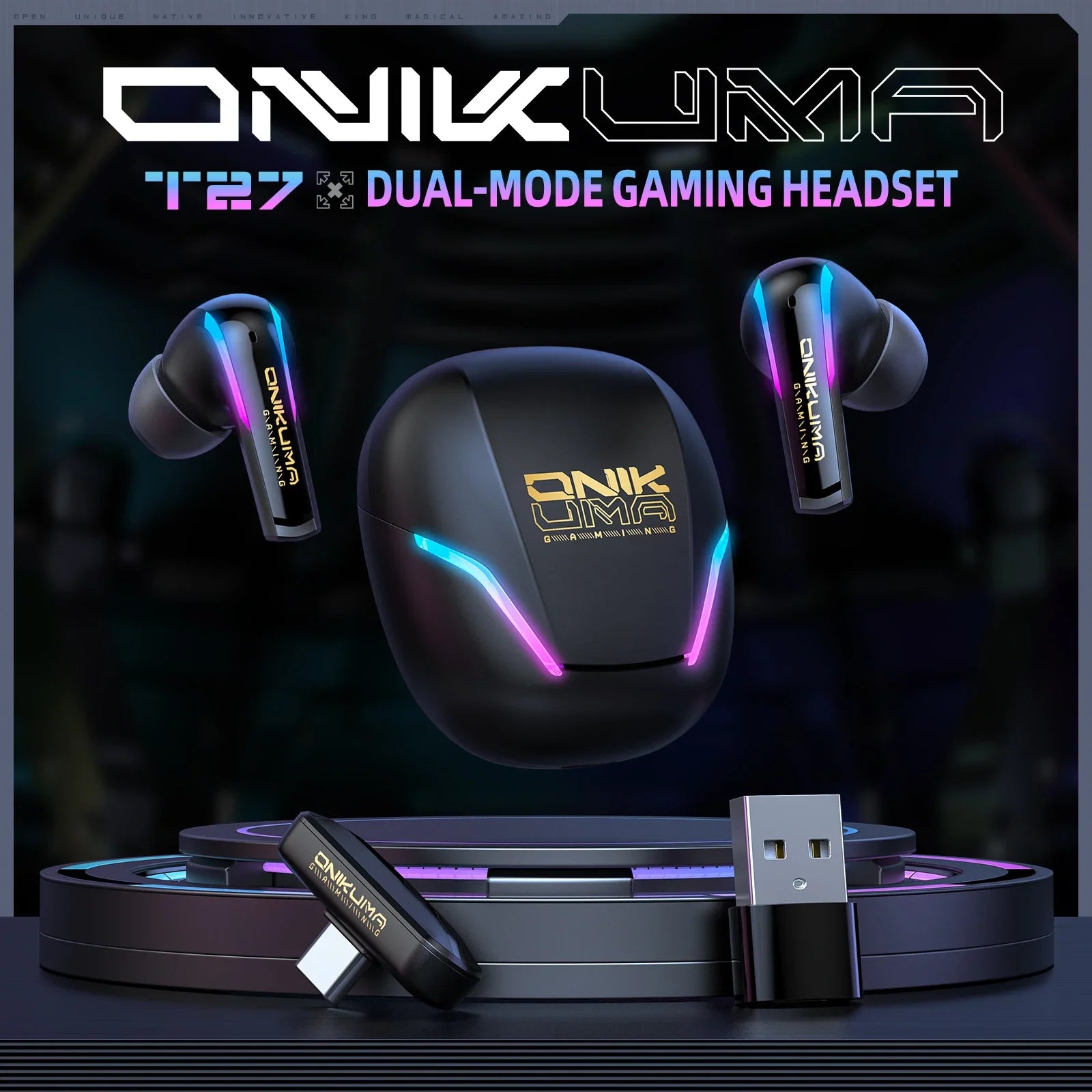 ONIKUMA T27 Wireless Earbuds with Touch Control