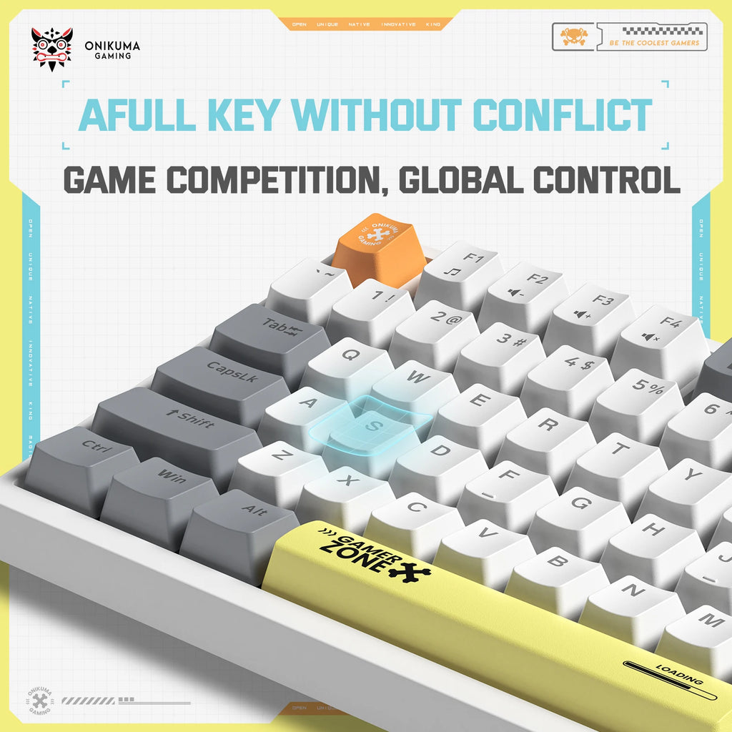 ONIKUMA G58 Wired Mechanical Keyboard with RGB