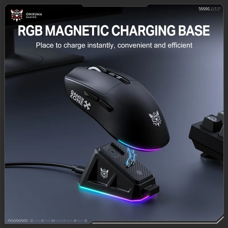 ONIKUMA DM07 Wireless Gaming Mouse RGB