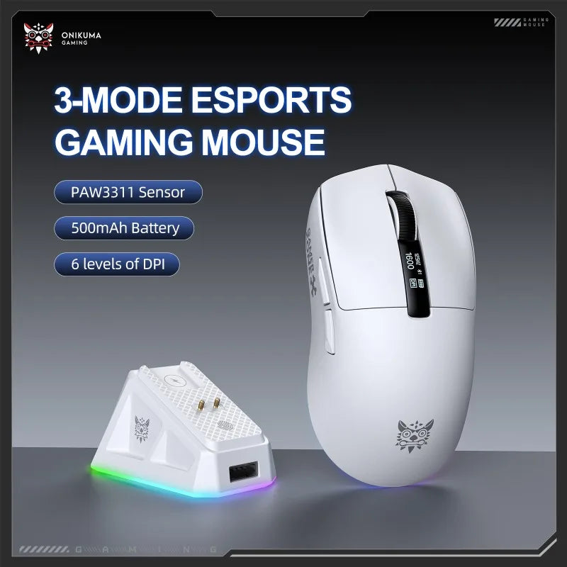ONIKUMA DM07 Wireless Gaming Mouse RGB