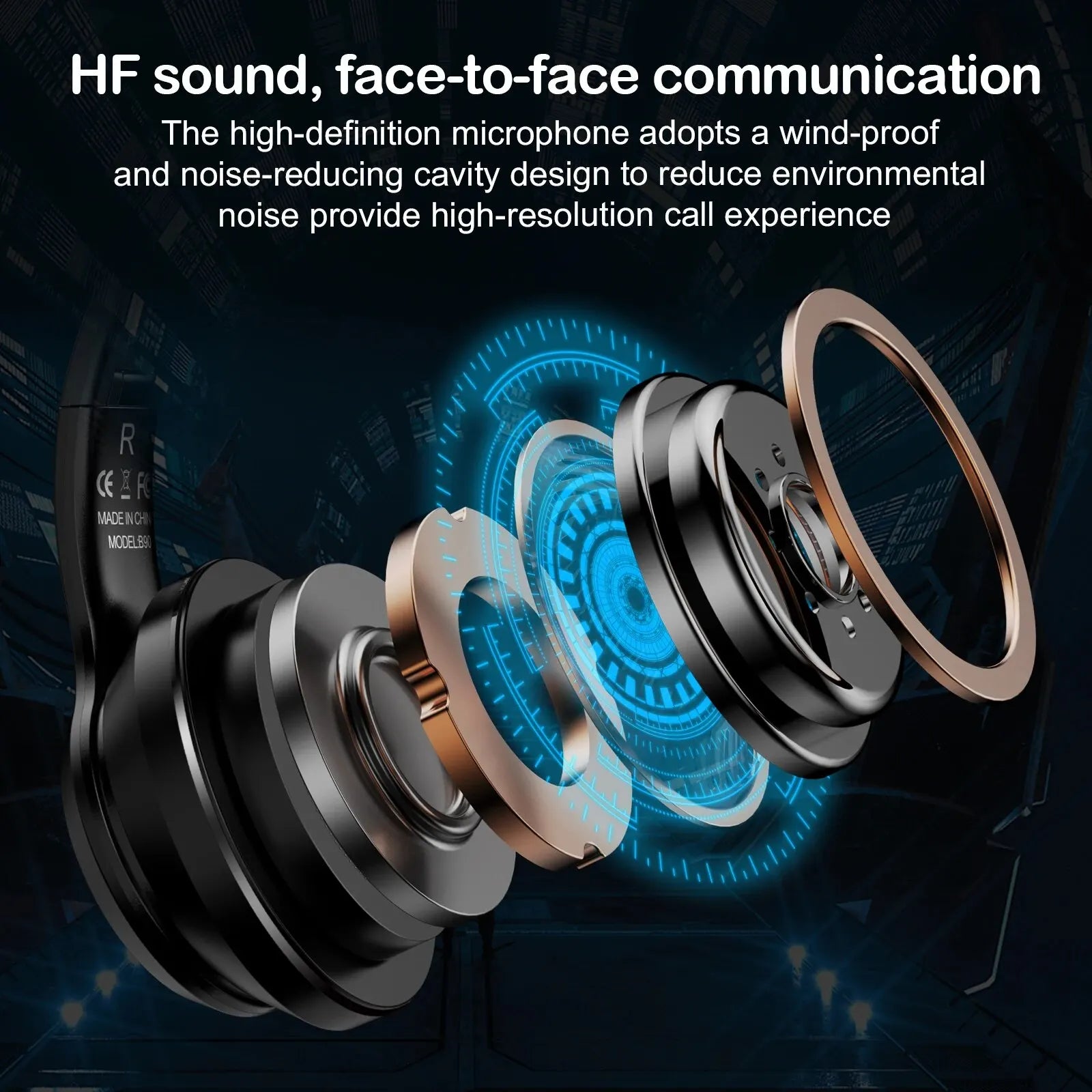 ONIKUMA Wireless Headset with RGB Lighting and Cat Ears