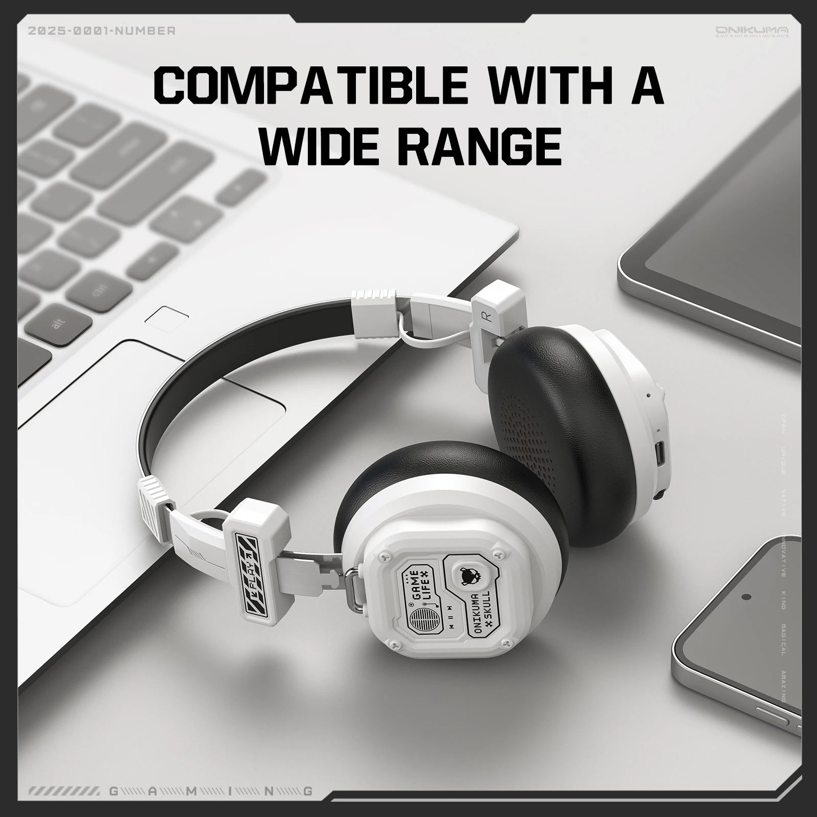 ONIKUMA GT803 Wireless Gaming Headset with Mic