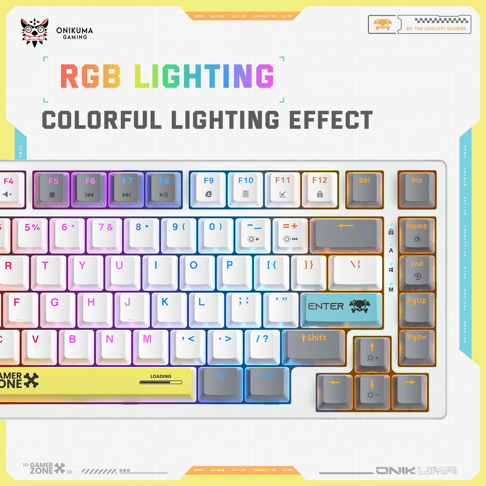 ONIKUMA G58 Wired Mechanical Keyboard with RGB