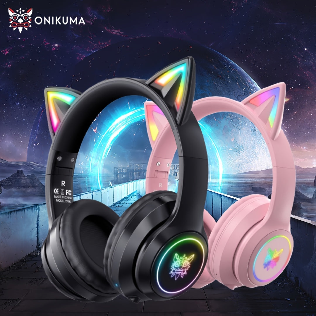 ONIKUMA Cat-Ear Wireless Gaming Headset