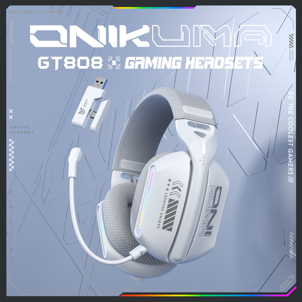 Wireless Gaming Headset/Three Mode Connection/RGB Lighting Effect
